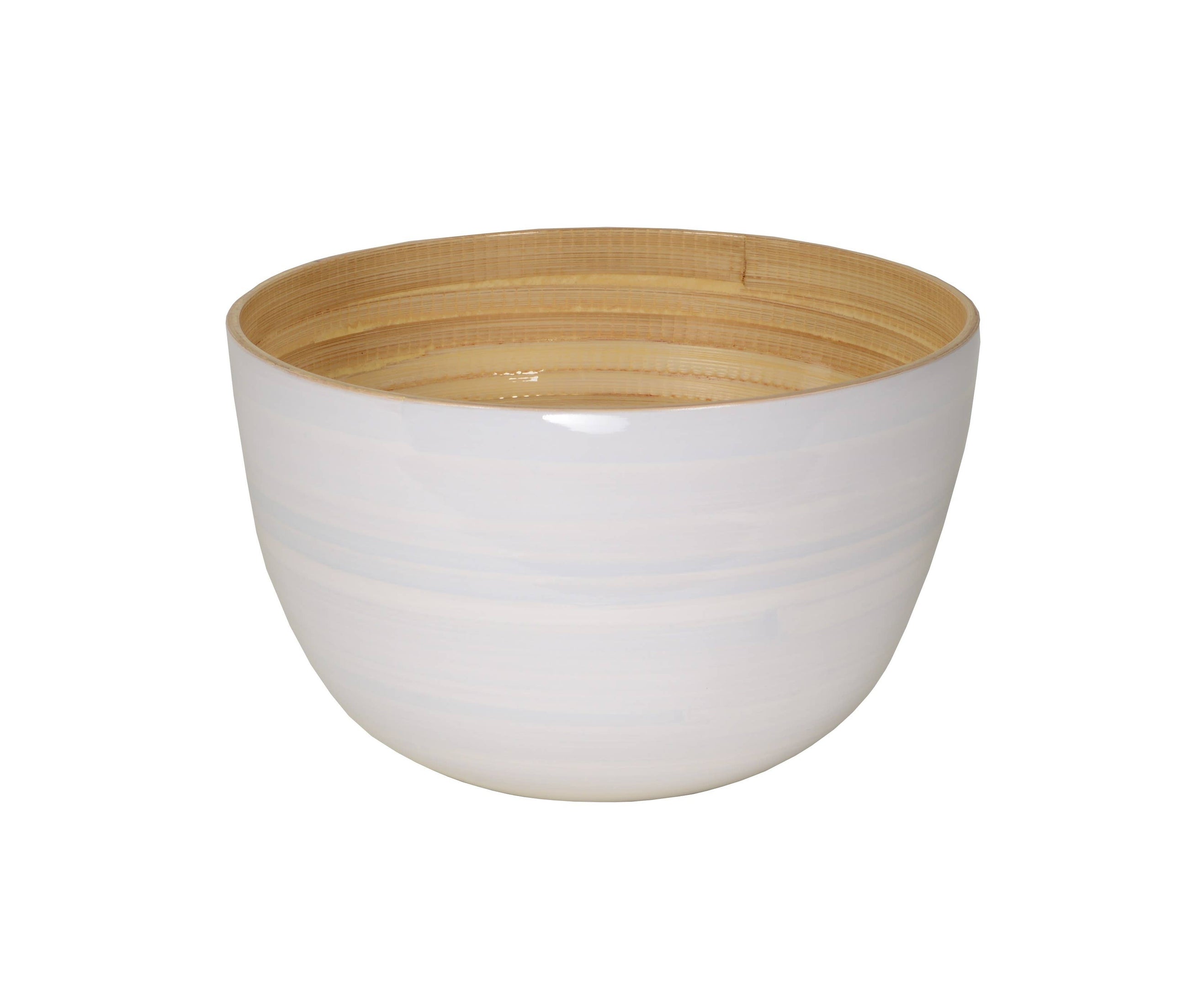 Bamboo Serving Bowl: Ice Blue