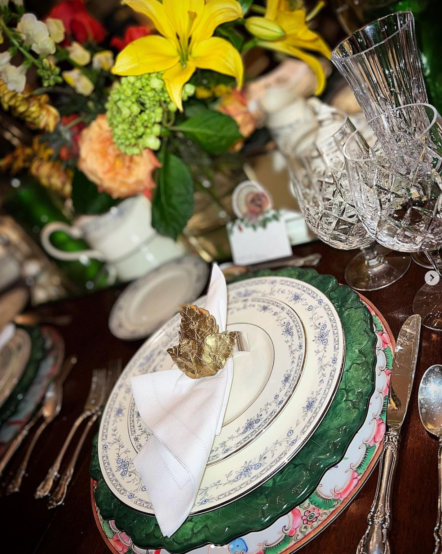 Tobacco Leaf Napkin Rings, S/4