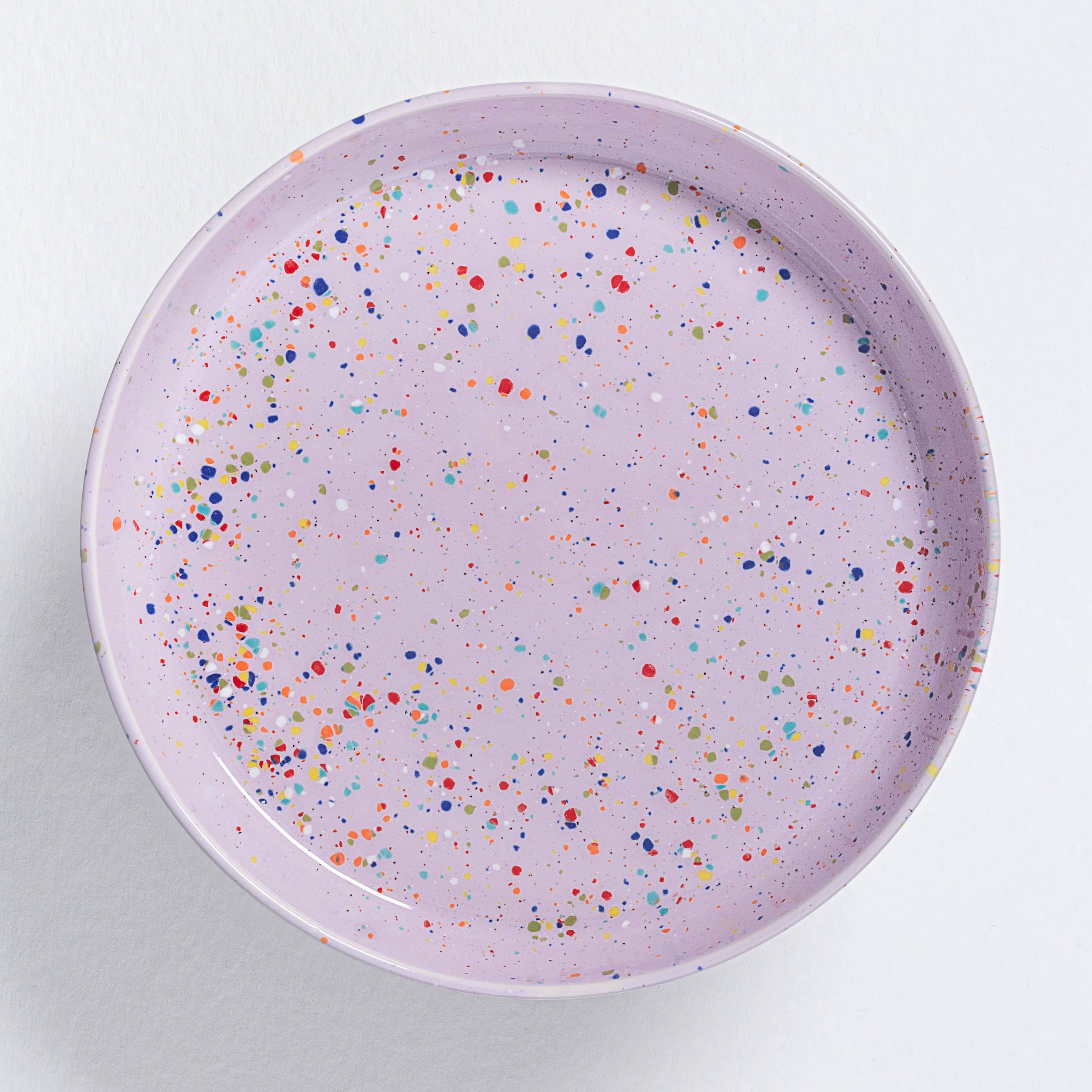 White Party Round Tray, 11"