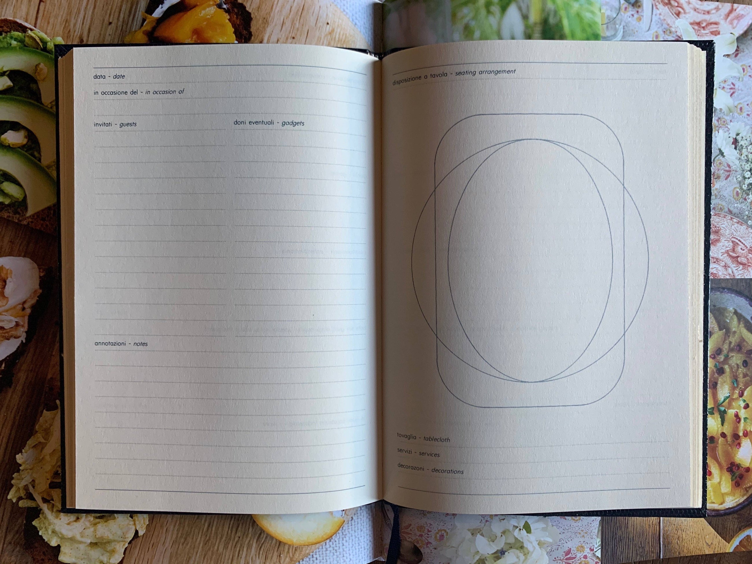 Dinner Parties Book, Dark Green