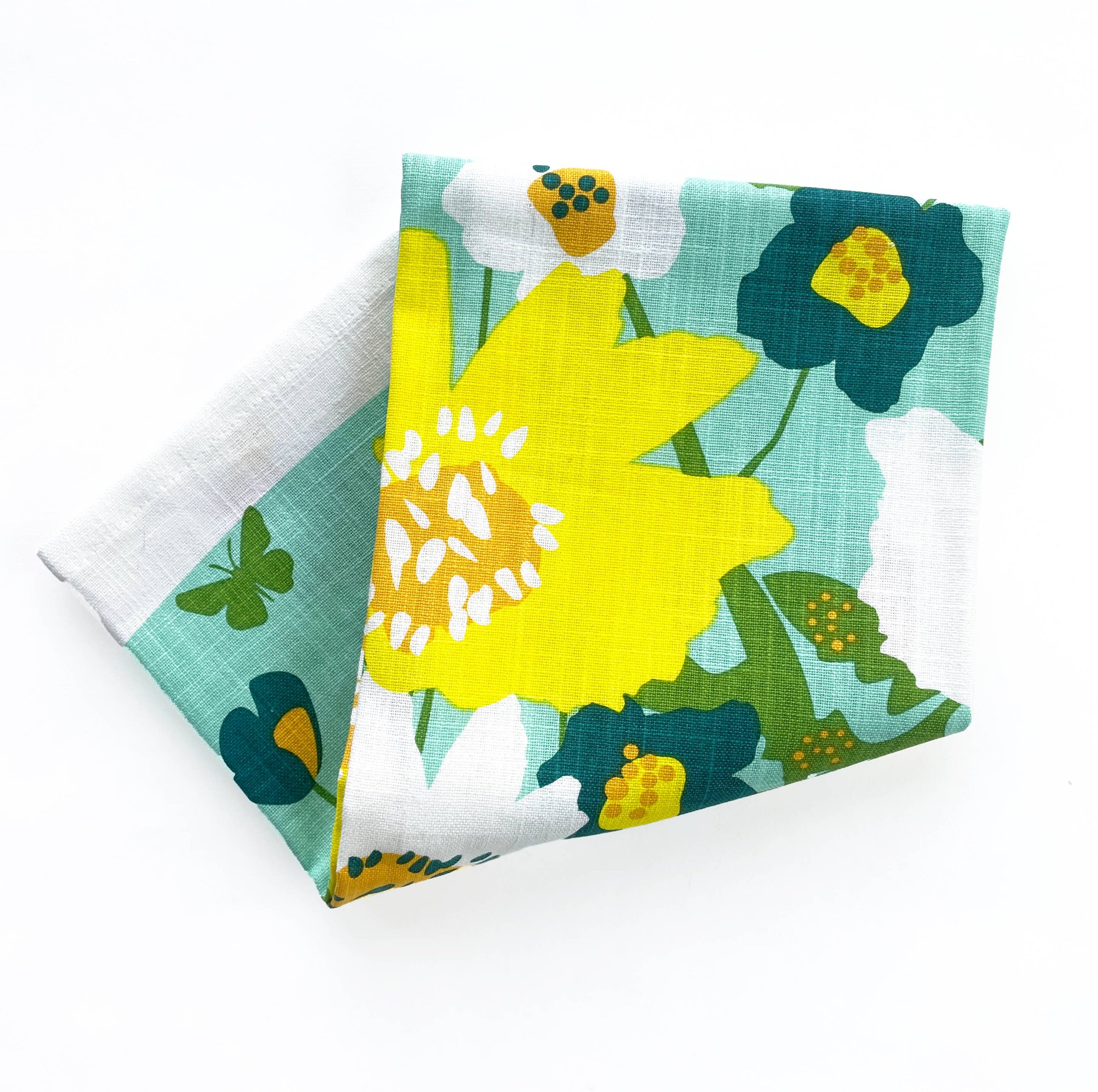 Fern & Flowers Tea Towel
