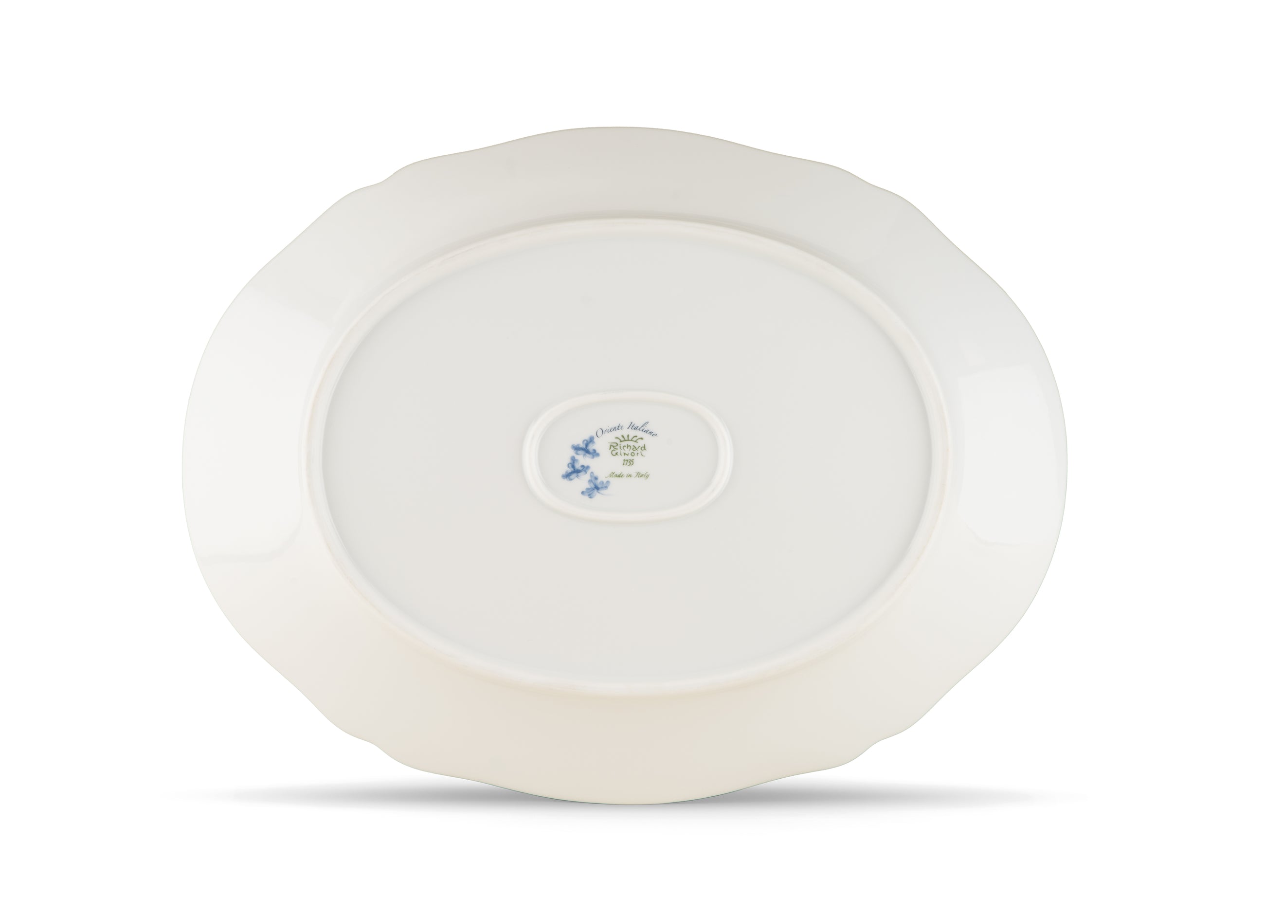 Malachite Oval Flat Platter, 13.5"