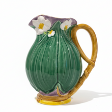 Lotus Majolica Pitcher by Mottahedeh