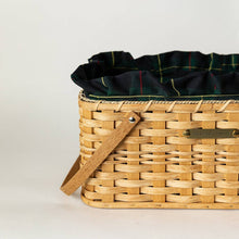 "Lake Life" Basket w/Tartan Lining