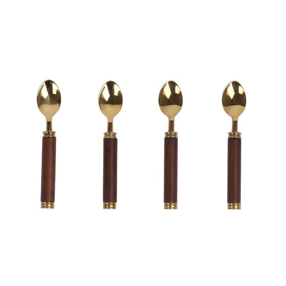Wooden Handle Spoon, Set of 4