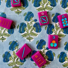 Bluebird Poms 60x60" Tablecloth Square