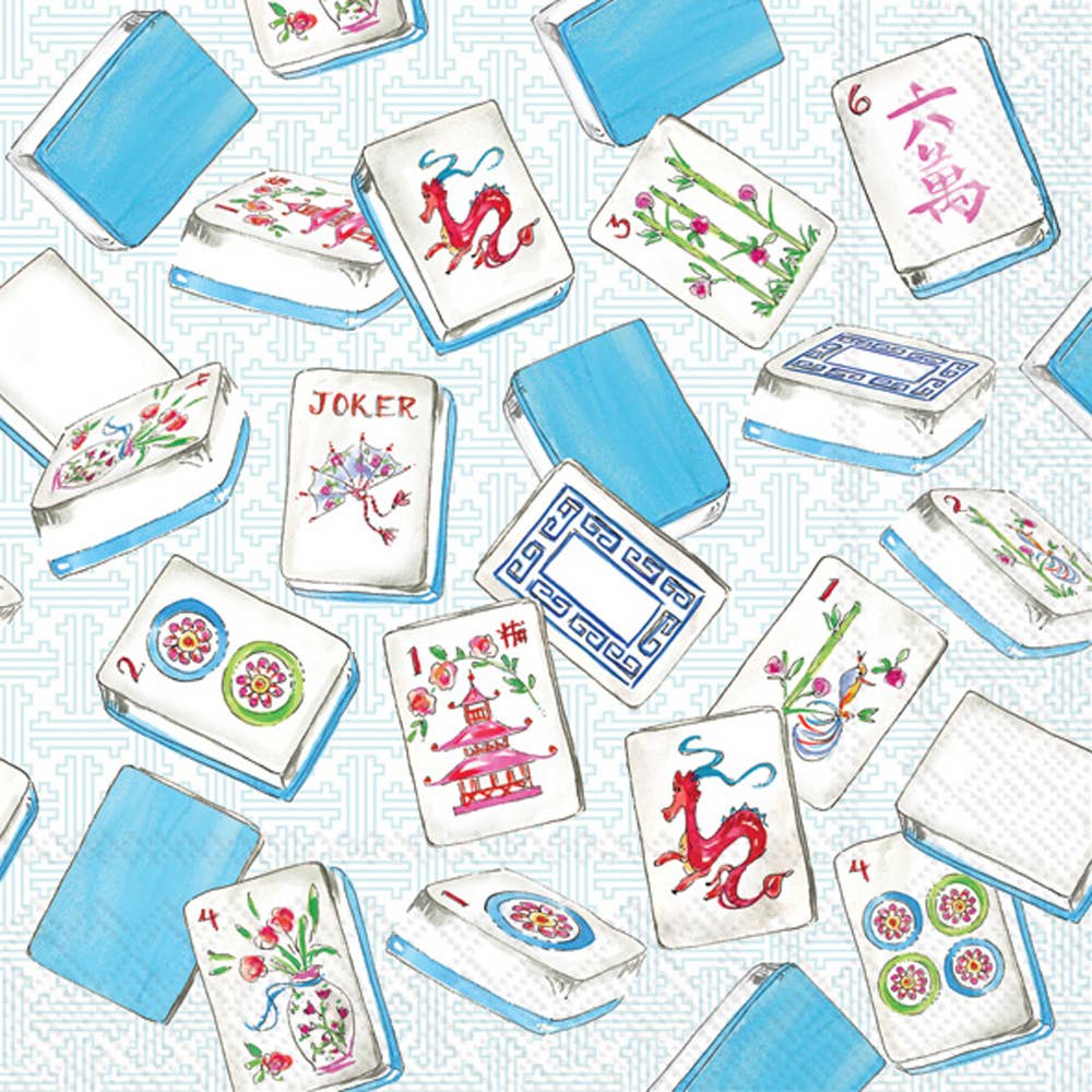 Blue Tiles Cocktail Napkins