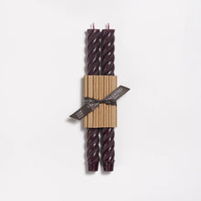 10" Wild Plum Rope Tapers