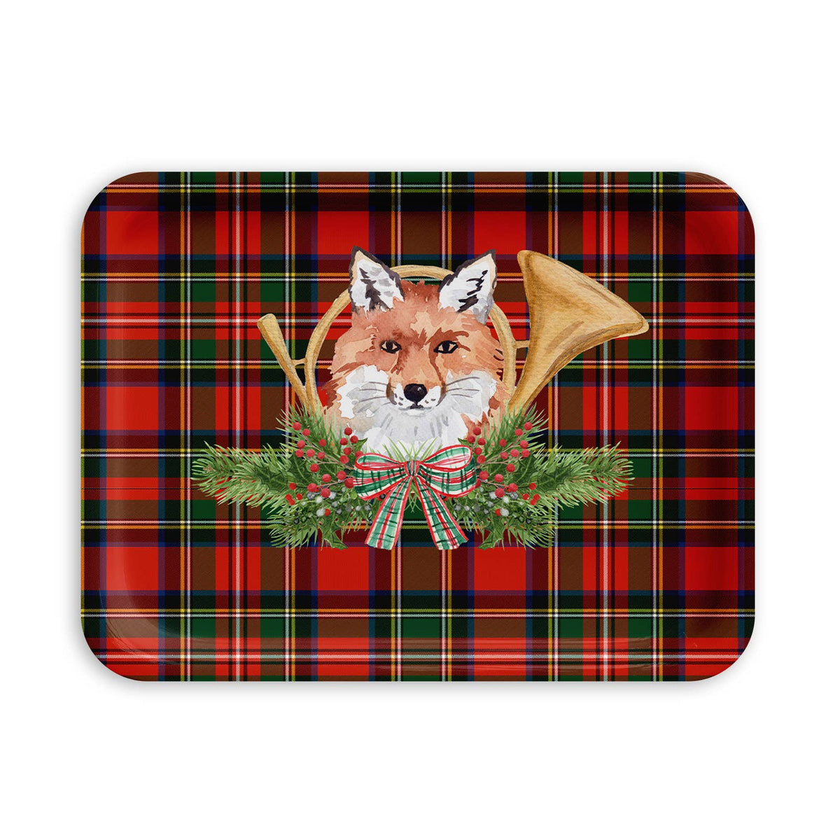 Christmas Fox Serving Tray