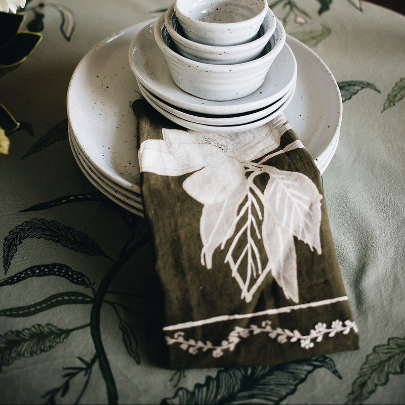 Brown Magnolia Napkin
