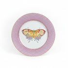 Plum Lace Dessert Plate, with Butterfly