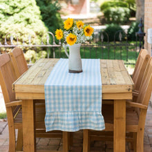 Blue Gingham 104" Runner