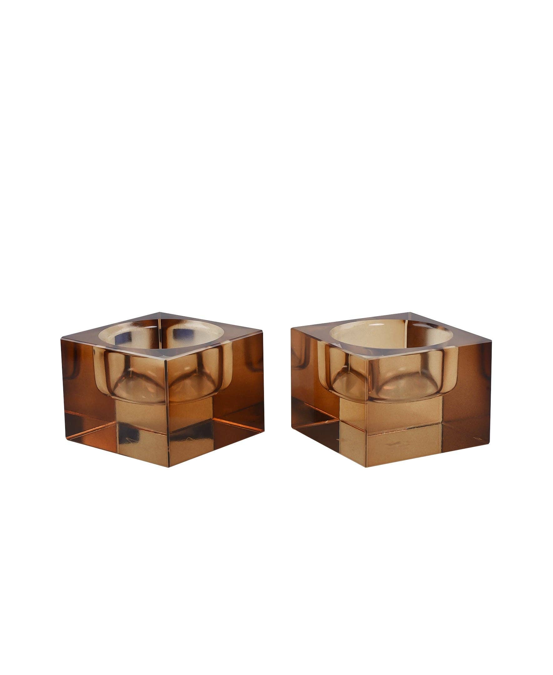 Umber Brown Tea Lights