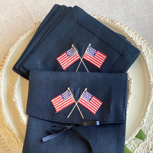 American Flags Cocktail Napkins, Set of 4