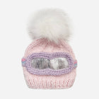 Snow Goggle Pink Hand Knit Hat