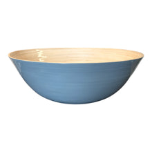 Bamboo Large Party Bowl, Dove Blue
