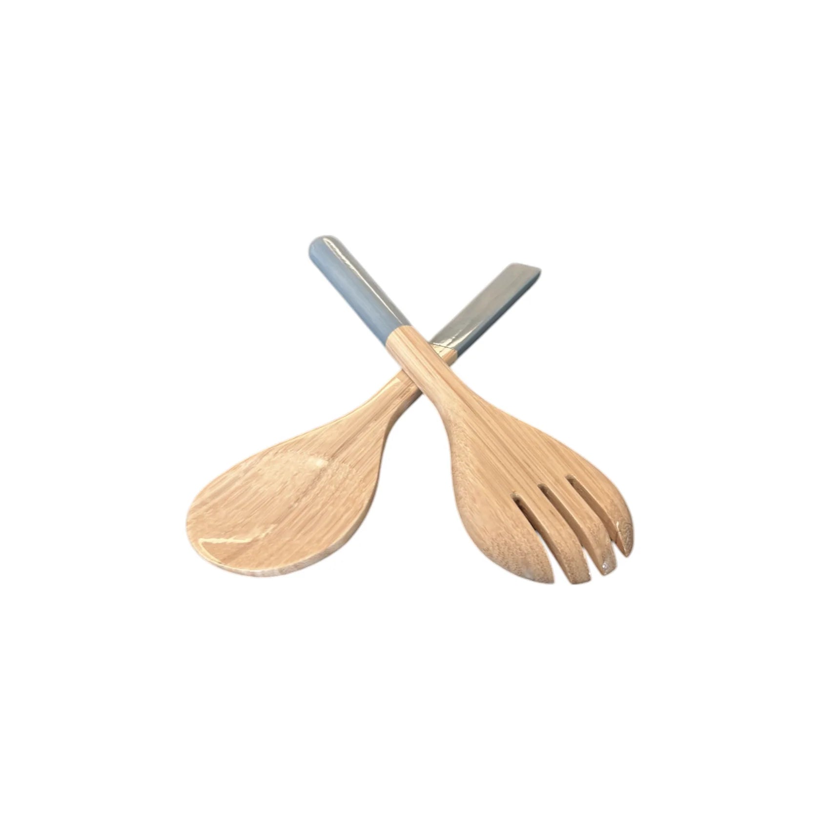 Bamboo 10.7" Server Set, Dove Blue