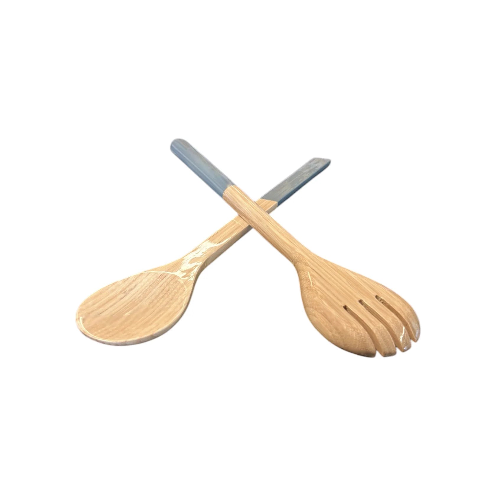 Bamboo 14.6" Server Set, Dove Blue