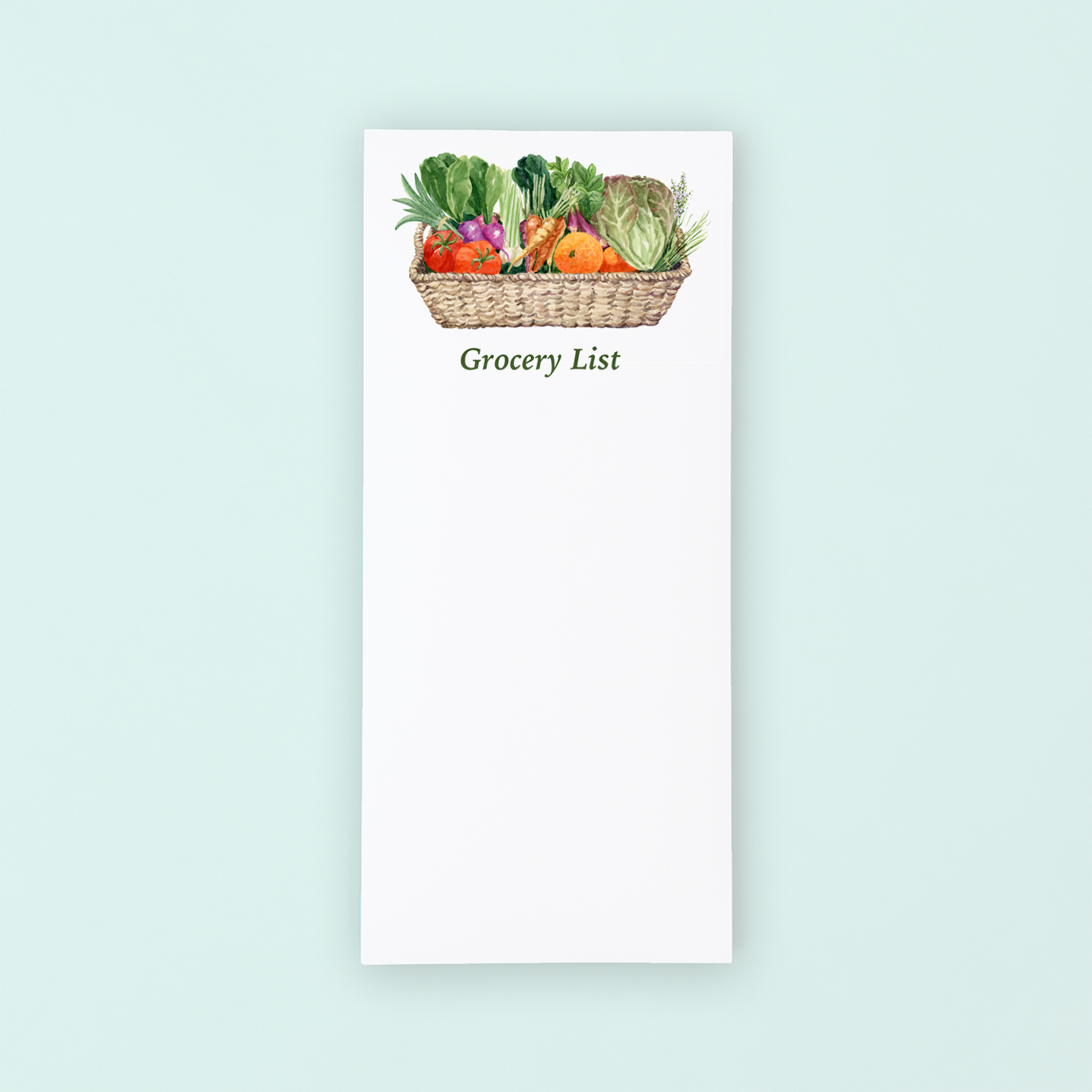 Vegetable Basket List Pad
