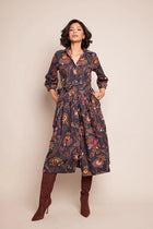 Cara Cara Raya Dress, Blue Vint Blooms