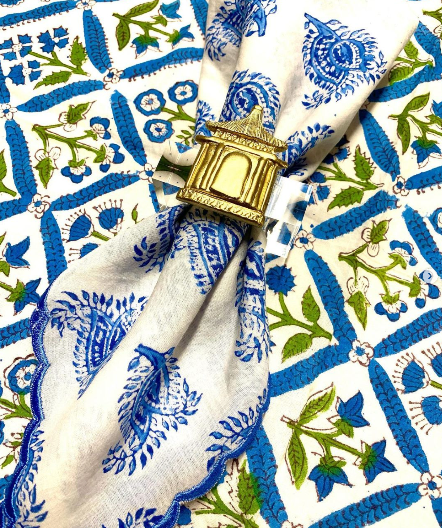 Pagoda Napkin Rings, S/4