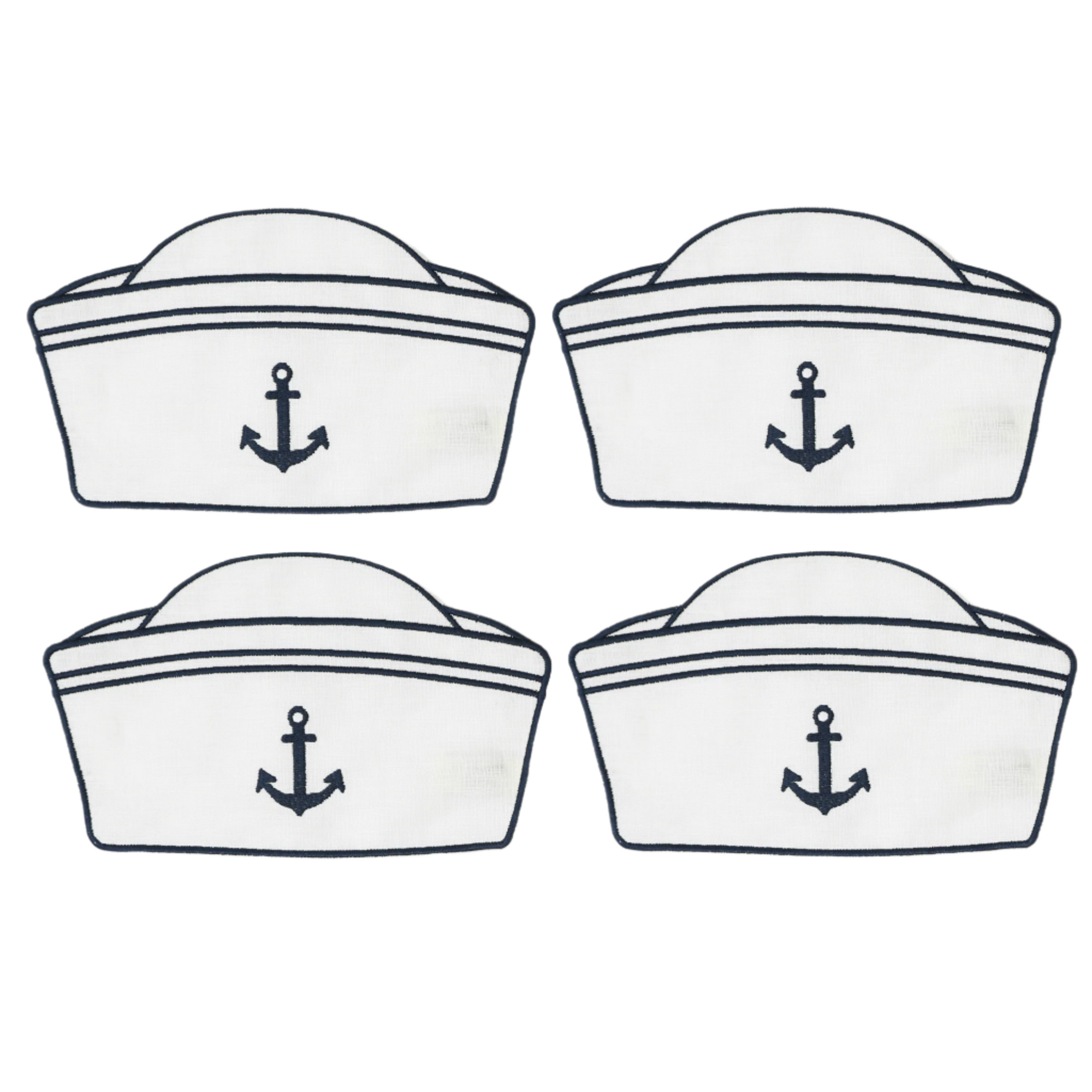 Sailor Hat Cocktail Napkins, Set of 4