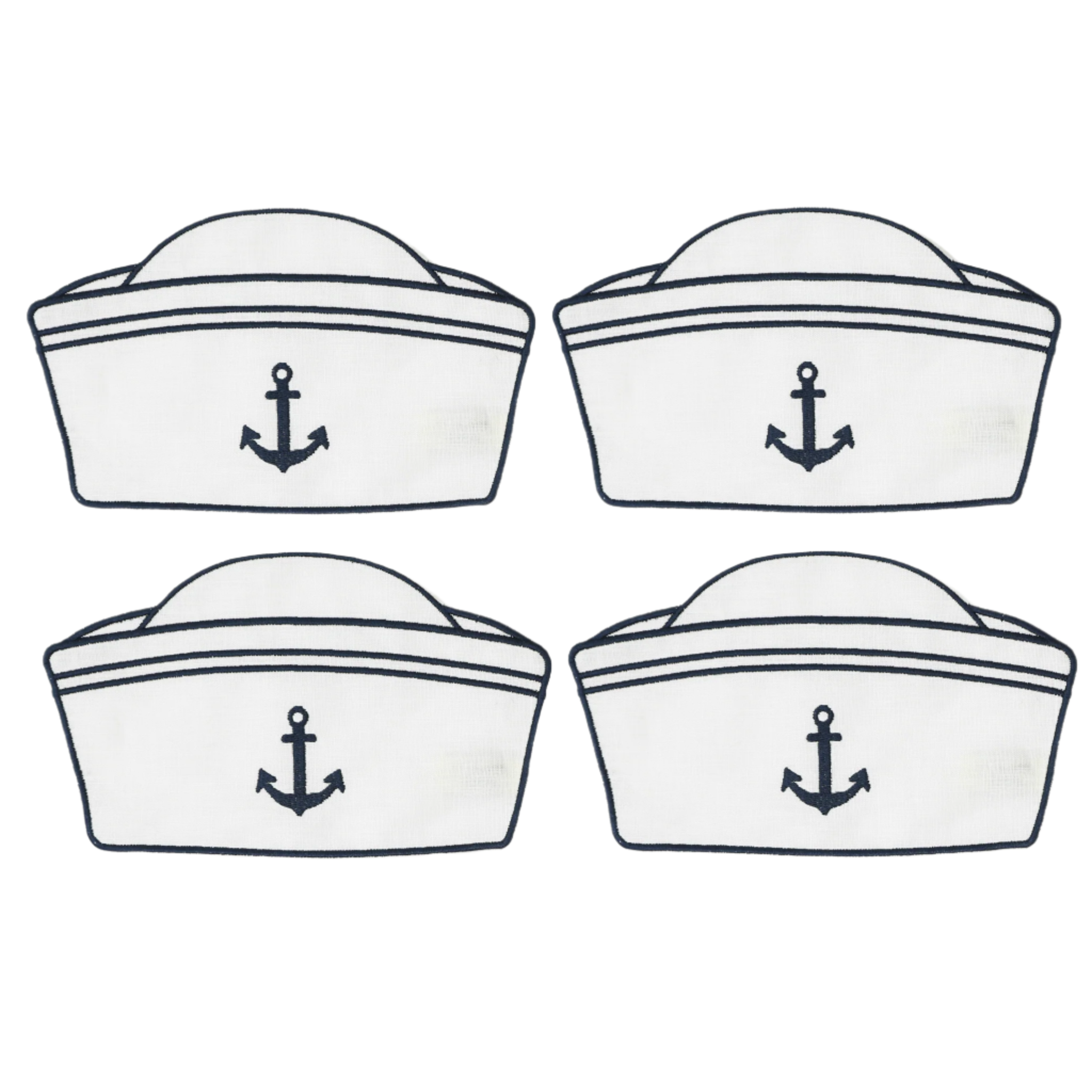 Sailor Hat Cocktail Napkins, Set of 4
