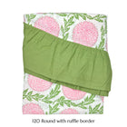 Pink and Green, Flowers & Vines Tablecloth