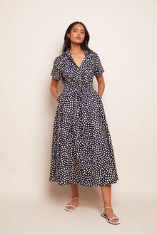 Cara Cara Asbury Midi Dress, Dot Navy