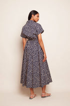 Cara Cara Asbury Midi Dress, Dot Navy
