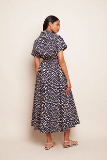 Cara Cara Asbury Midi Dress, Dot Navy