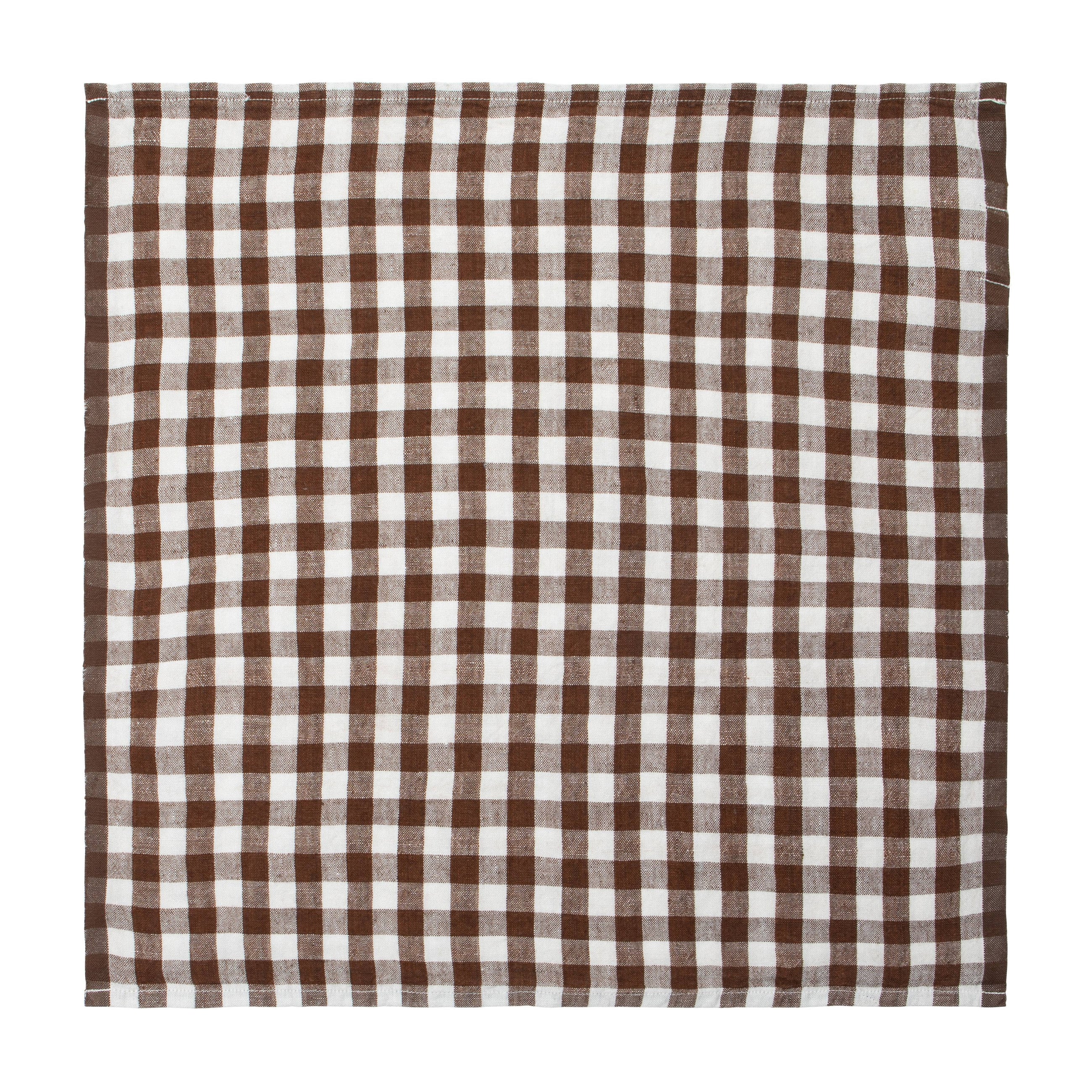 Walnut Gingham Napkin