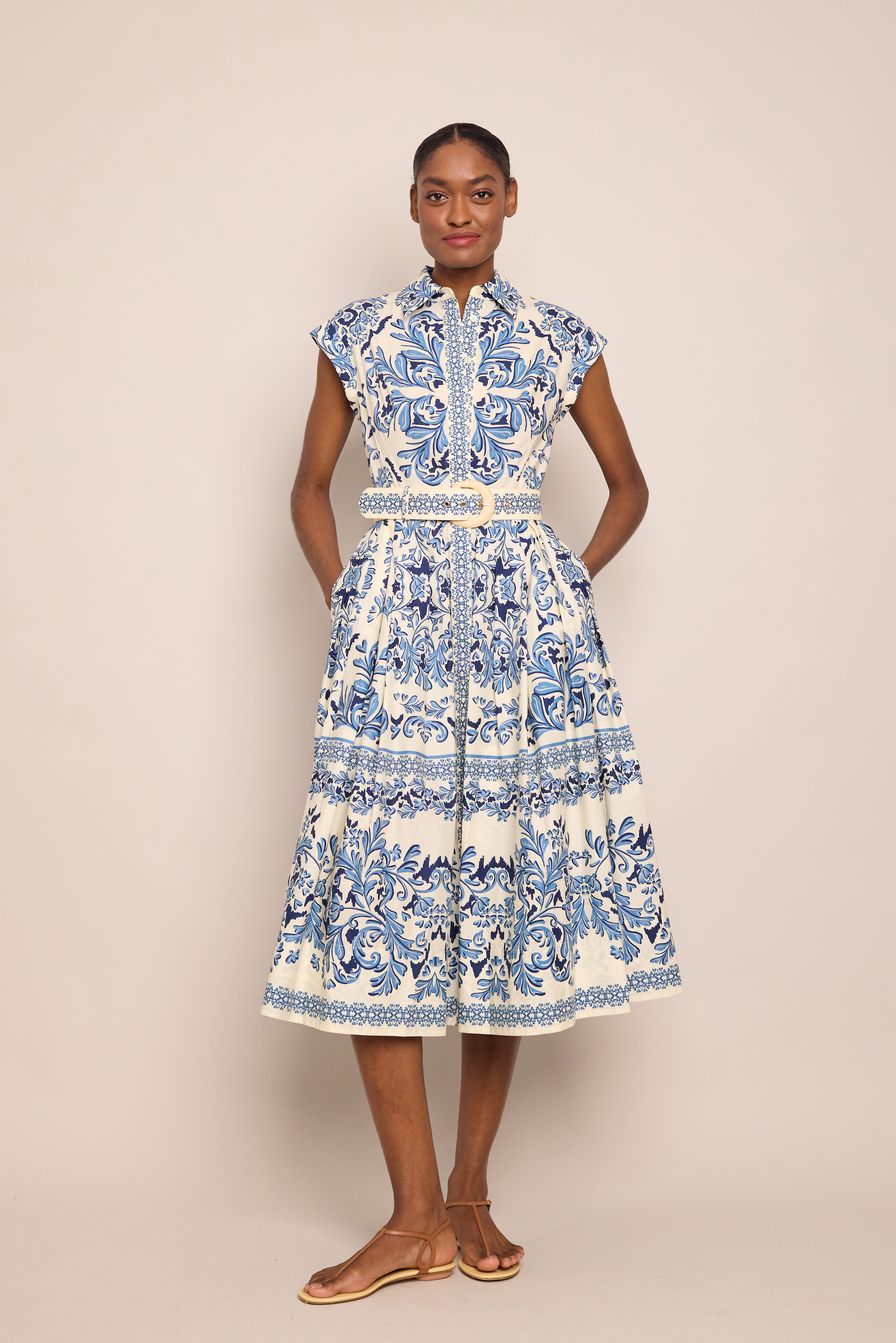 Octavia Dress, Saltaire Blue by Cara Cara | Fox & Willow Octavia Dress, Saltaire Blue by Cara Cara | Fox & Willow