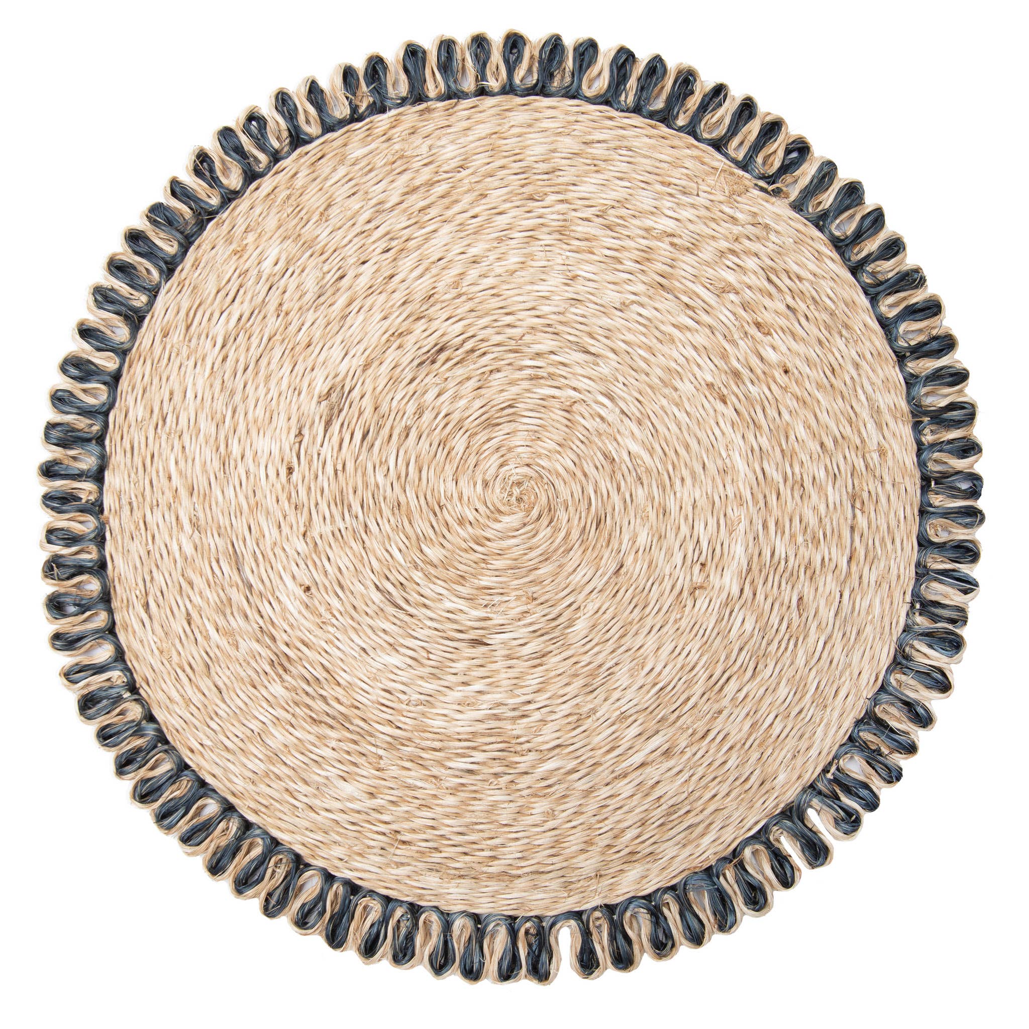 Navy Abaca Loop Placemat