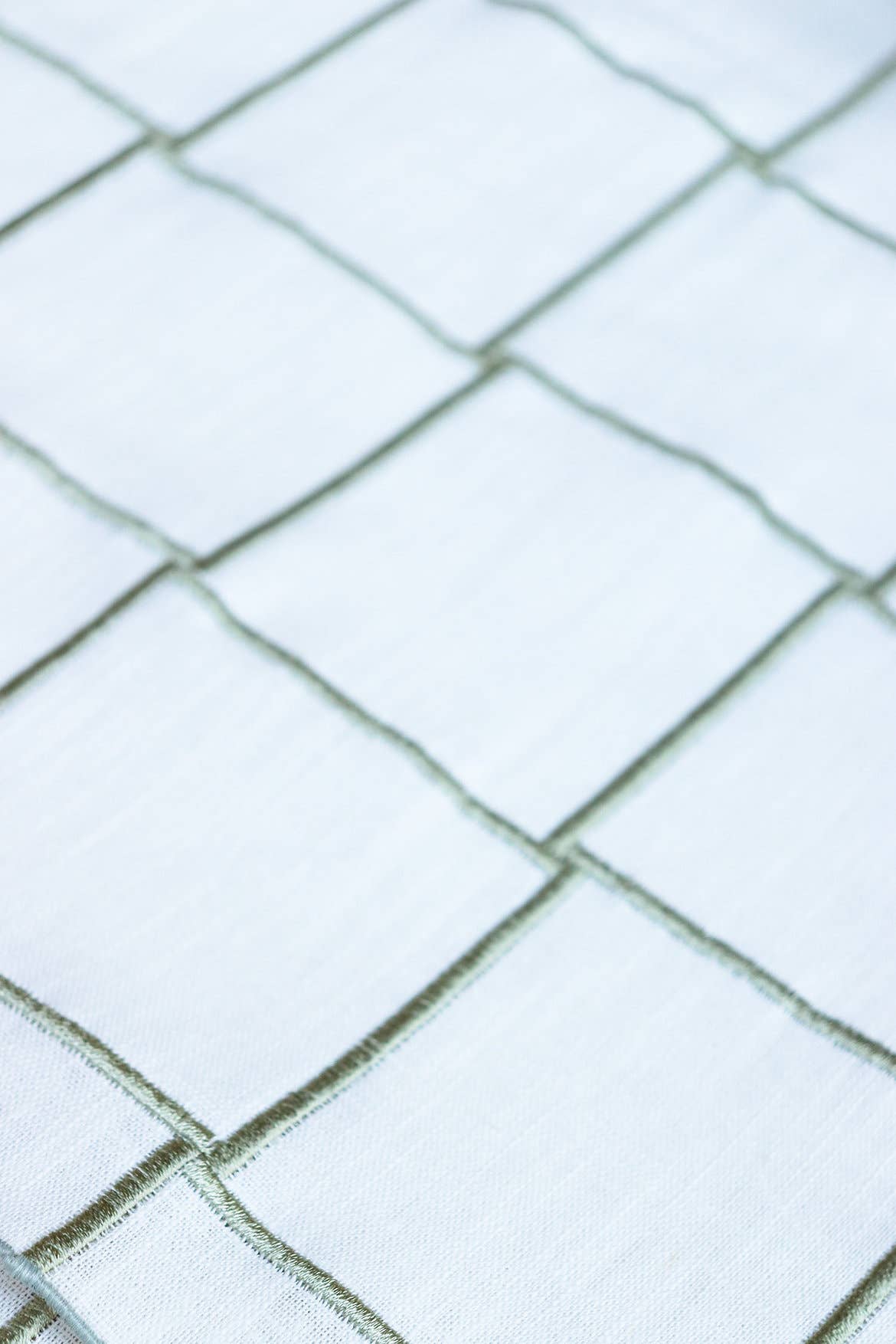 Green Trellis 55x95" Tablecloth