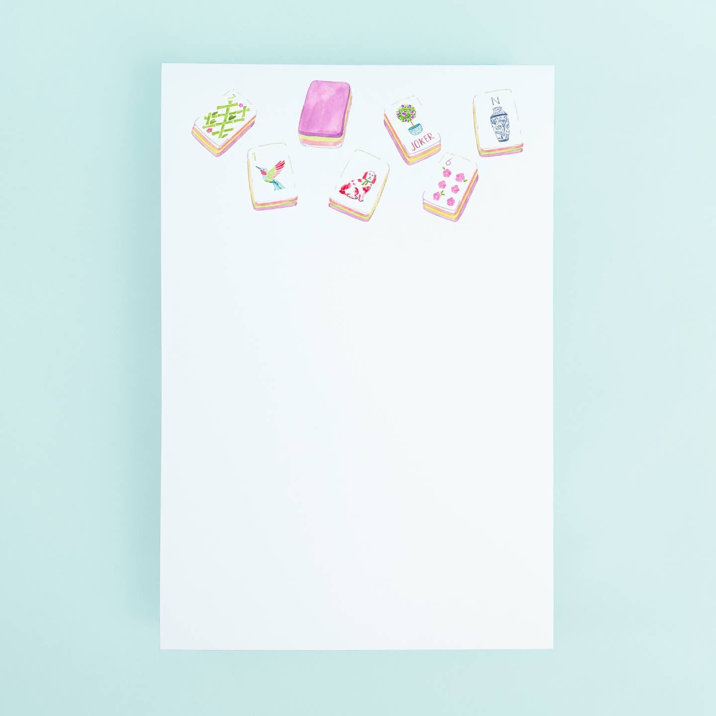 Large Mahjong Tiles Notepad