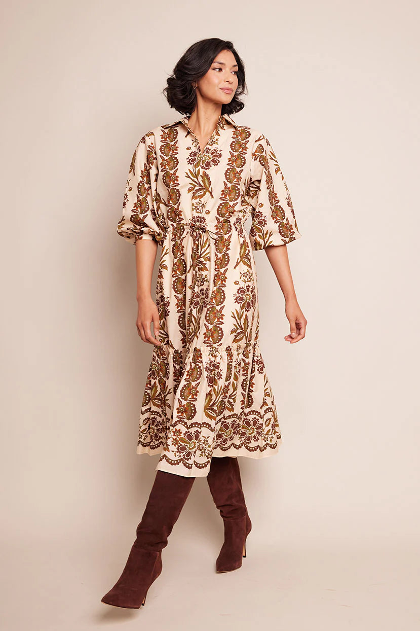 Cara Cara Hutton Dress, Olive