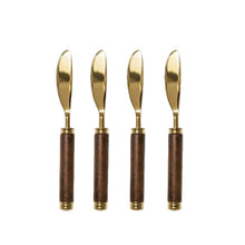 Wooden Handle Spreader, Set of 4