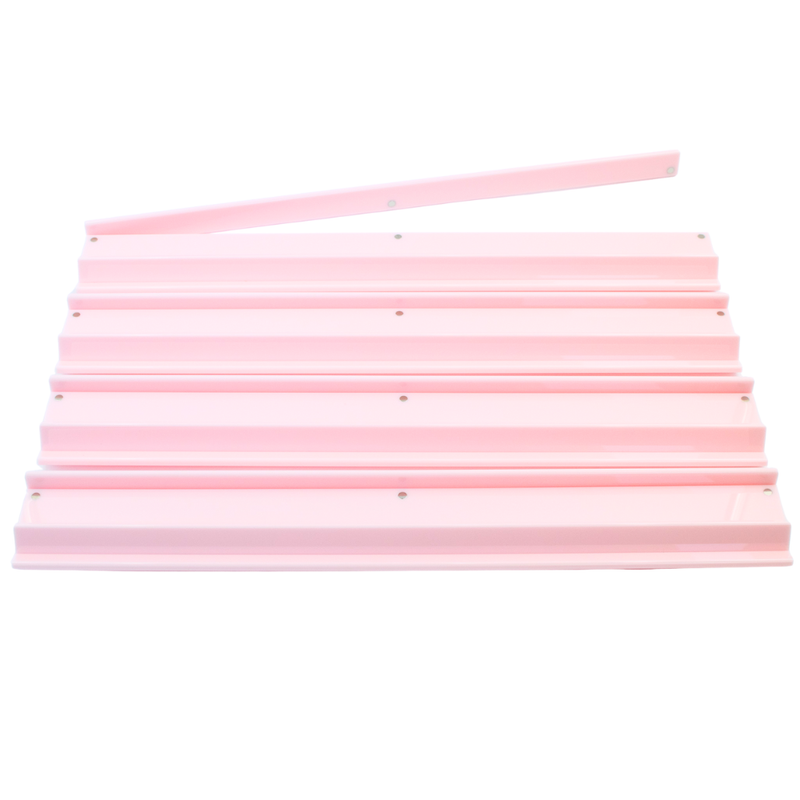 Pink Acrylic Mahjong Racks & Magnetic Pushers