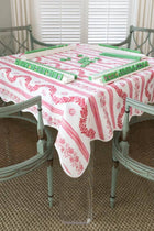 Boxwood Rose 53x53" Square Scalloped Edge