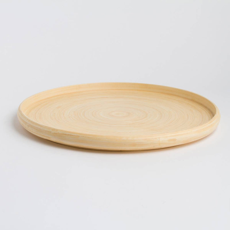 Natural 14" Bamboo Serving Tray