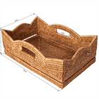 Rattan Scallop Basket