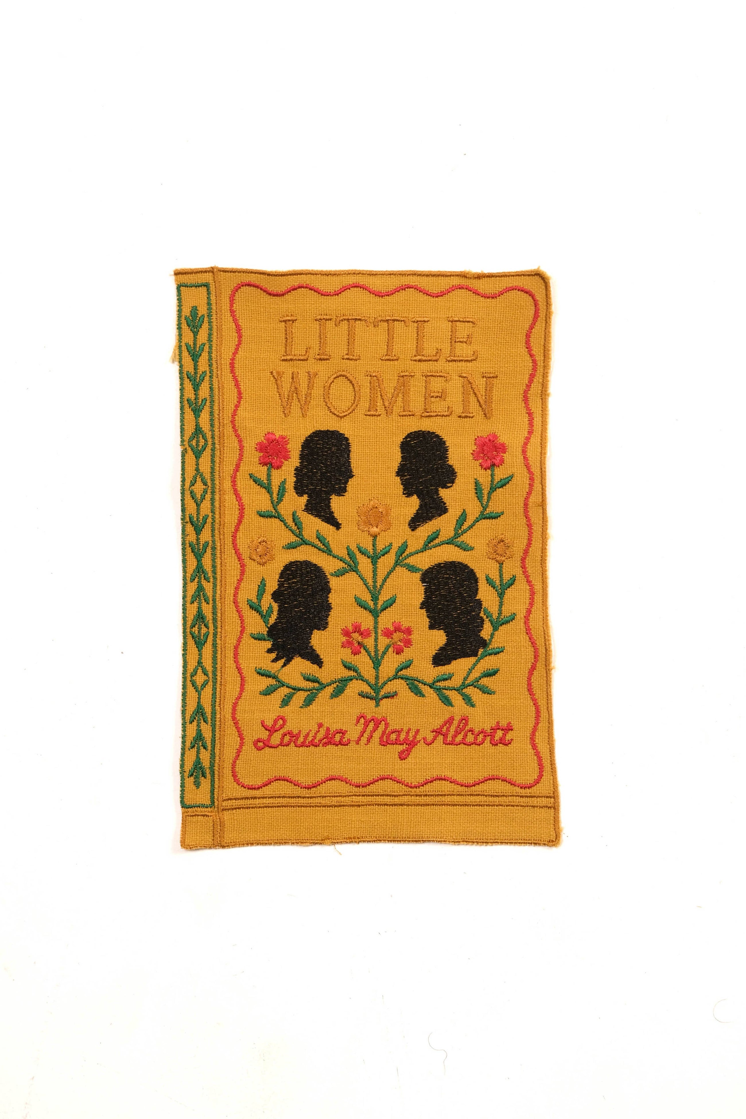 Set of 4 Literary Heroines Embroidered Cocktail Napkins