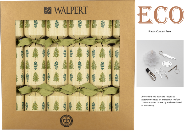 Evergreen Crackers, Set of 6