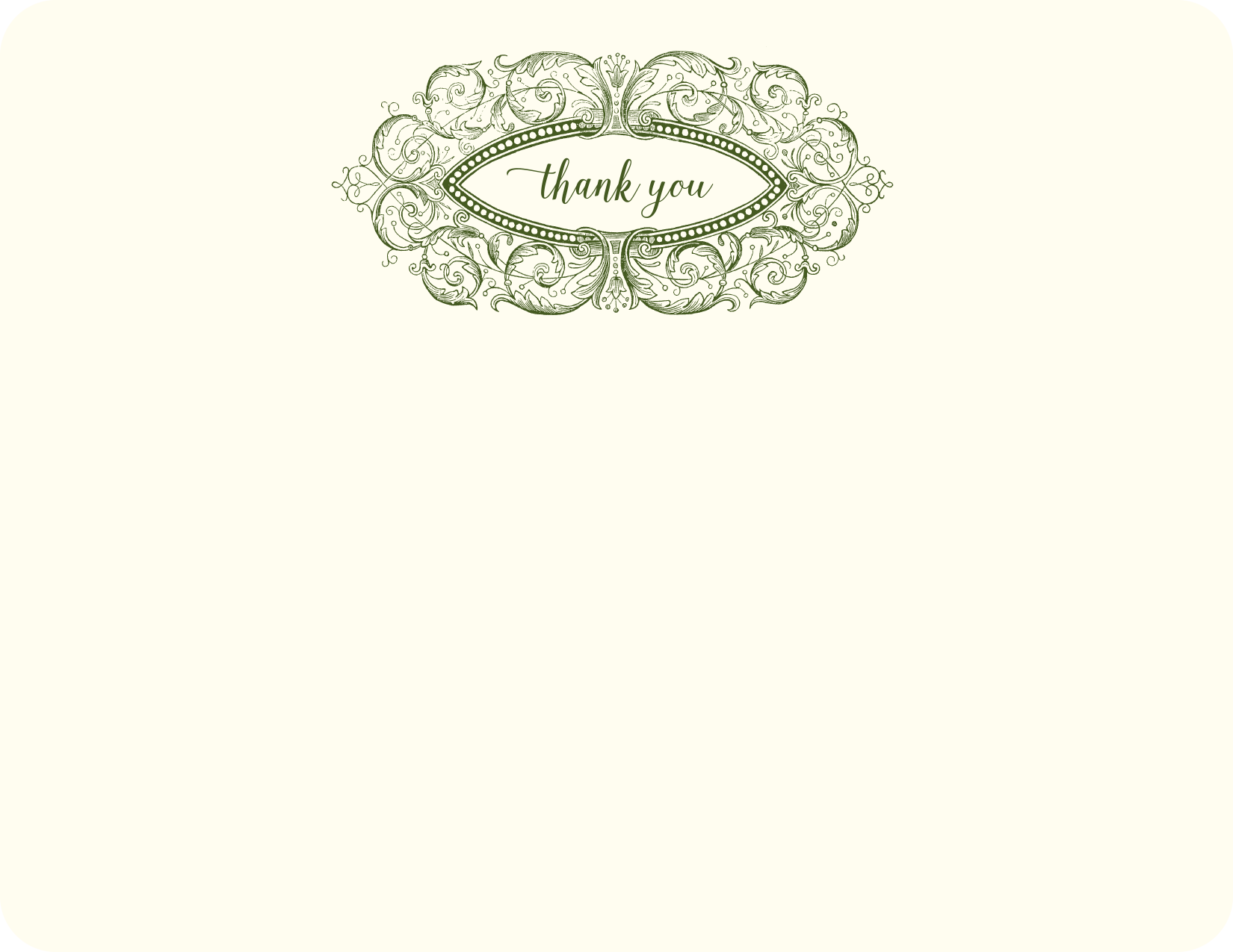 Thank You Cartouche Notes, Set of 10