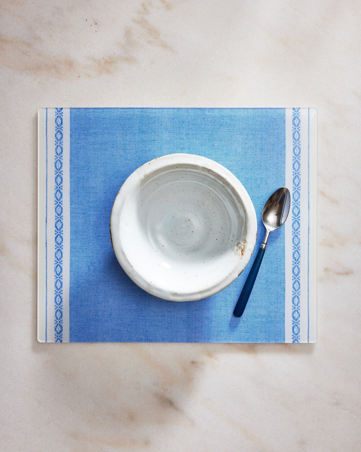 Chambray Embroidered Acrylic Placemat