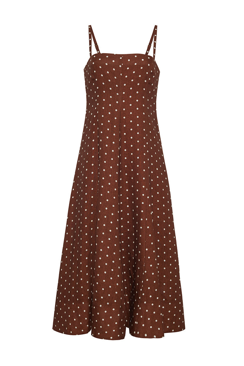 Gimlet Dress, Dots Khaki