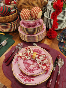 Parker Waxed Linen Placemat, Wine/Wine