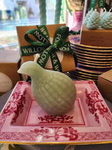 Partridge Candle, Robin's Egg Blue