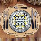 Parker Waxed Raffia Placemat, Navy